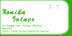 monika volner business card